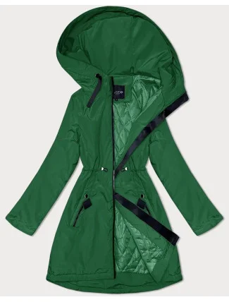 Zelená dámská bunda s kapucí Miss TiTi (2832) Zelená dámská bunda s kapucí Miss TiTi (2832)
