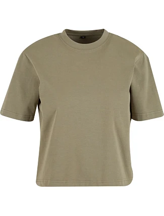 Build your Brand BY 369 Dámské těžké tričko Sorona® 56.0369 pale olive