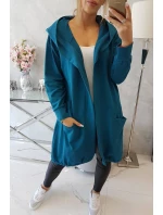 Bunda oversize s kapucí navy Bunda oversize s kapucí navy