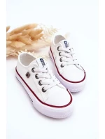 Dětské plátěné tenisky Big Star - bílé