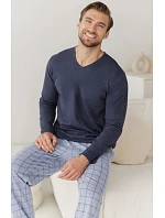 Pyžamo Taro 3669 Dorian, dlouhé rukávy, 3XL–4XL, Z26 Pyžamo Taro 3669 Dorian, dlouhé rukávy, 3XL–4XL, Z26