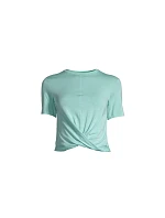 CASALL Delight Short Wrap Tee mint