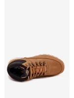 Pánská treková obuv s teplou podšívkou Lee Cooper LCJ-25-03-3843M Camel