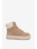 Zimní dámské boty s kožešinou Lee Cooper LCJ-25-01-3736 Béžové