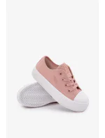 Dětské šněrovací tenisky Big Star – růžové