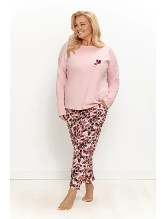 3653 DÁMSKÉ DLOUHÉ PYŽAMO ARDENIA 2XL–3XL