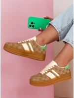 Dámské tenisky MOTIONA khaki FashionStreet ZY0902