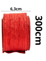 Krimpovaná páska 6,3 cm x 3 m červená