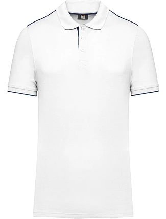 WK WK 270 Pánské pracovní piqué polo "Day-to-Day" 20.W270 white/navy WK WK 270 Pánské pracovní piqué polo "Day-to-Day" 20.W270 white/navy