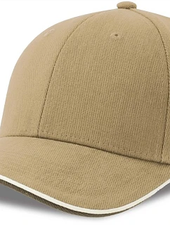 Atlantis Headwear Pilot Piping Sandwich-S 6 panelová těžká sandwich křiltovka 33.0274 khaki