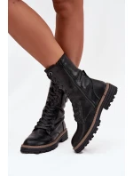 Dámské zateplené workery s dekorativním detailem Dorialine – černé