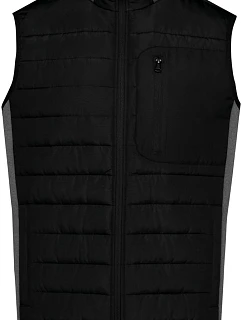 Kariban K 6170 Pánská hybridní vesta 20.6170 black/dark grey heather