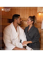 The One Towelling Waffle Bathrobe Vaflový župan 48.1044 anthracite The One Towelling Waffle Bathrobe Vaflový župan 48.1044 anthracite