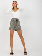 Dámské šortky LK SN 506942 2.15 béžové a bílé