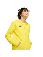 Dětská mikina adidas Entrada 26 Full Zip Hoodie žlutá KH1777