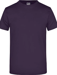 Daiber JN 02 Tričko z těžké bavlny 02.0002 aubergine
