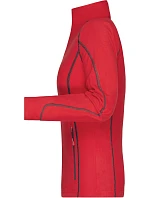 Daiber JN 596 Dámská strukturovaná fleecová bunda 02.0596 red/carbon Daiber JN 596 Dámská strukturovaná fleecová bunda 02.0596 red/carbon