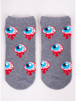 Yoclub Kotníkové vtipné bavlněné ponožky Vzory Barvy Grey
