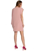 Dámské šaty S262 Pudr růžová - Stylové Dámské šaty S262 Pudr růžová - Stylové