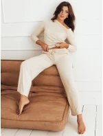 Dámské kalhoty NELIS light beige FashionStreet UY1840