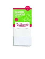 Dámské bambusové ponožky BAMBUS LADIES COMFORT SOCKS - BELLINDA - bílá