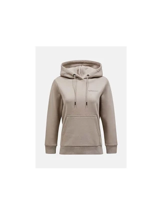 Mikina Peak Performance W Original Small Logo Hood Beige