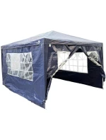 ZAHRADNÍ PAVILONOVÝ STAN 3X4X2,5 M TMAVĚ MODRÝ SASKA GARDEN