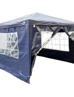 ZAHRADNÍ PAVILONOVÝ STAN 3X4X2,5 M TMAVĚ MODRÝ SASKA GARDEN