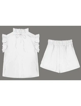 Vzdušný bílý letní dámský komplet (762ART) Vzdušný bílý letní dámský komplet (762ART)