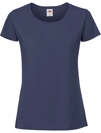 Fruit of the Loom Lady-Fit Iconic 195 T Dámské tričko z těžké bavlny 16.1424 navy