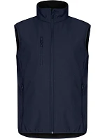Clique Classic Softshell Vest M Pánská 3-vrstvá softshellová vesta 67.0911 dark navy
