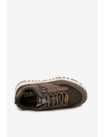 Pánské Sportovní Boty Sneakers Big Star RR174280 HI-POLY SYSTEM Tmavě Zelené