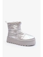 Dámské sněhule na masivní platformě VL226P Stříbrná - Seastar Dámské sněhule na masivní platformě VL226P Stříbrná - Seastar