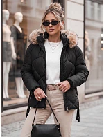 Dámská zimní bunda LESISI prošívaná s kapucí černá FashionStreet TY4716 Dámská zimní bunda LESISI prošívaná s kapucí černá FashionStreet TY4716
