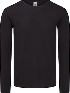 Fruit of the Loom Iconic 150 LSL T Tričko s dlouhým rukávem 16.1446 black