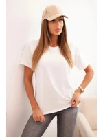 Dámská bavlněná blůza klasického střihu ecru