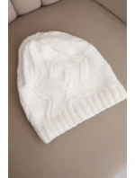 Čepice s fleecem Sylwia K244 bílá