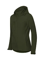 Trail softshellová bunda dámská military