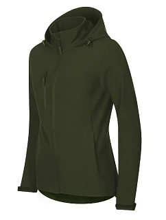 Trail softshellová bunda dámská military