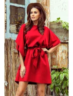 SOFIA - Červené dámské motýlkové šaty 287-3 SOFIA - Červené dámské motýlkové šaty 287-3