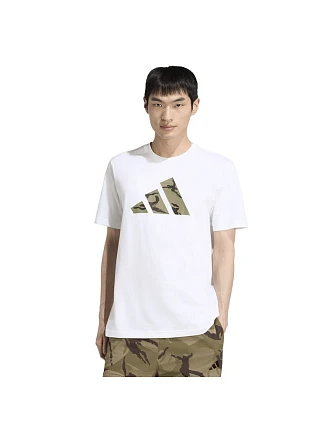 Tričko adidas s grafickým motivem Camo Three Bar Logo KT1687 Tričko adidas s grafickým motivem Camo Three Bar Logo KT1687