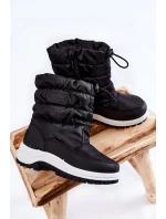 Dětské Sněhule On Slider Big Star KK374235 Černe Dětské Sněhule On Slider Big Star KK374235 Černe