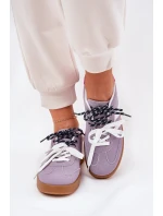 Nízké Dámské Tenisky S Dvojitým Šněrováním Fialové Ventus