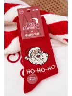 Pánské Vánoční Ponožky Smějící se Ježíšek Červené Pánské Vánoční Ponožky Smějící se Ježíšek Červené