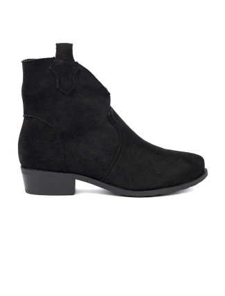 Jedinečné dámské černé  kotníčkové boty Obcas