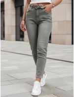 Dámské džínové kalhoty slim fit s páskem SLIMFIZ modré FashionStreet UY2494 Dámské džínové kalhoty slim fit s páskem SLIMFIZ modré FashionStreet UY2494