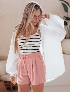 Dámské látkové šortky SUMMER TRIP růžové FashionStreet SY0437