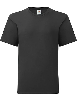 Fruit of the Loom Kids Iconic 150 T Dětské tričko 16.1023 black