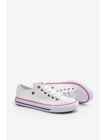 Big Star nízké pánské bílé tenisky T174102