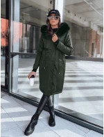 Dámská zimní bunda parka LUSTER green FashionStreet TY3955 Dámská zimní bunda parka LUSTER green FashionStreet TY3955